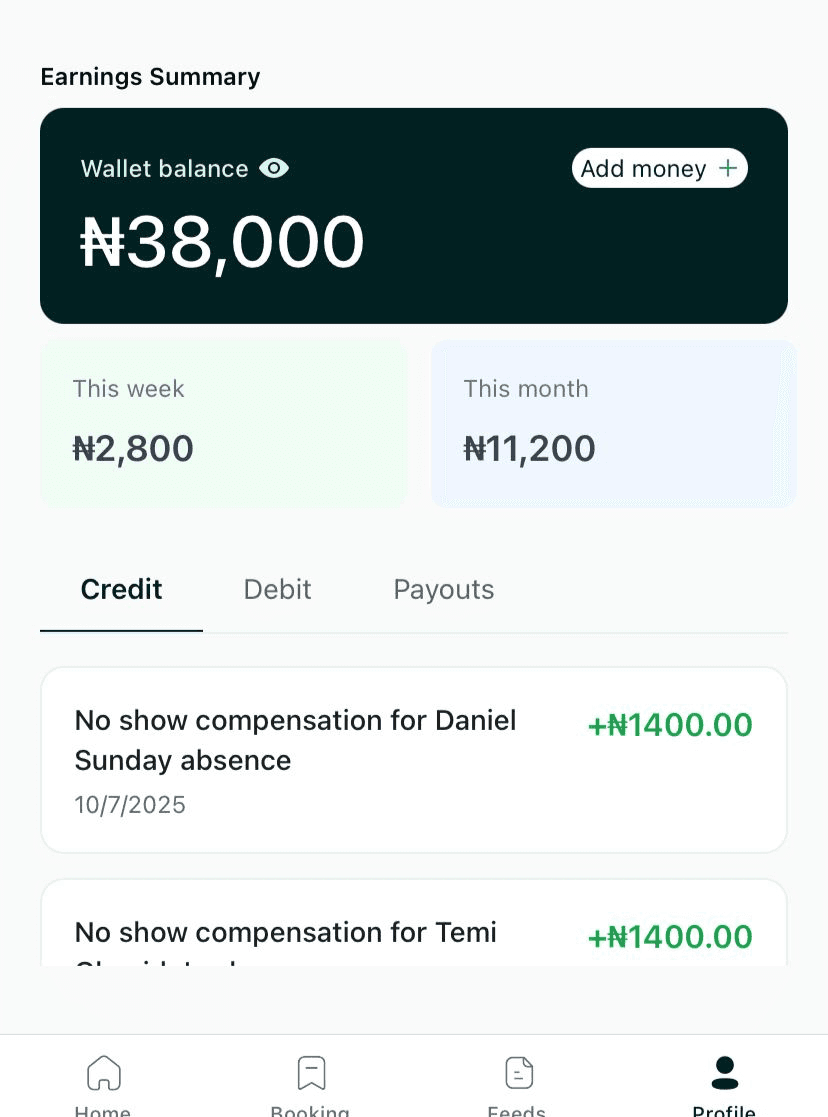 Get paid for every booking